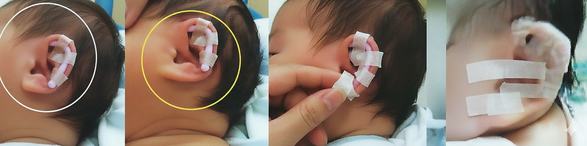 베이비이어 착용 예시